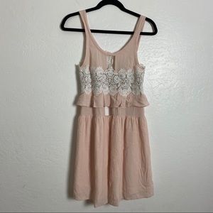 For Love and Lemons Sienna Lace Blush Dress *see measurements*